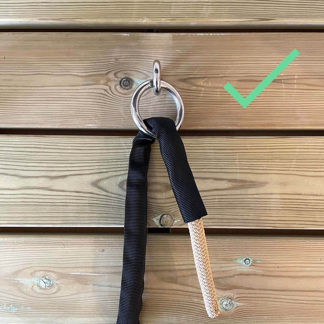 Korrekt förtöjning