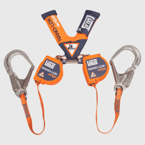 Fallblock DBI-SALA Nano-Lok Sharp Edge Dubbel 2,5 meter med ställningskrok