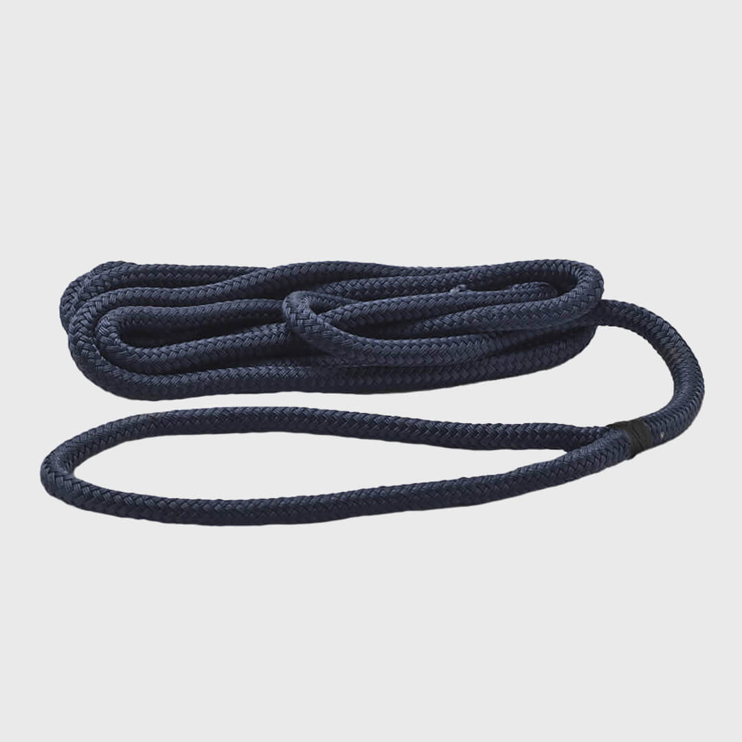 Flexline grå bg Förtöjningslina Flexline marinblå