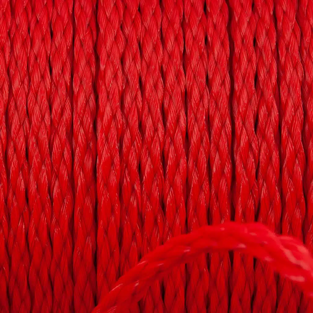 Polyethylene line, specially braided, red, PolyRopes Polyethylene line, specially braided, red, PolyRopes