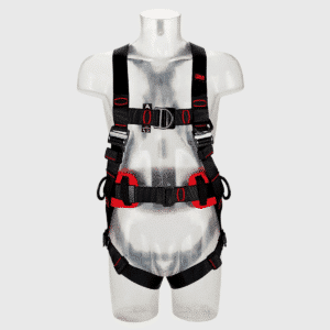 Säkerhetssele PROTECTA med bälte, enkelspänne, 4 st D-ringar