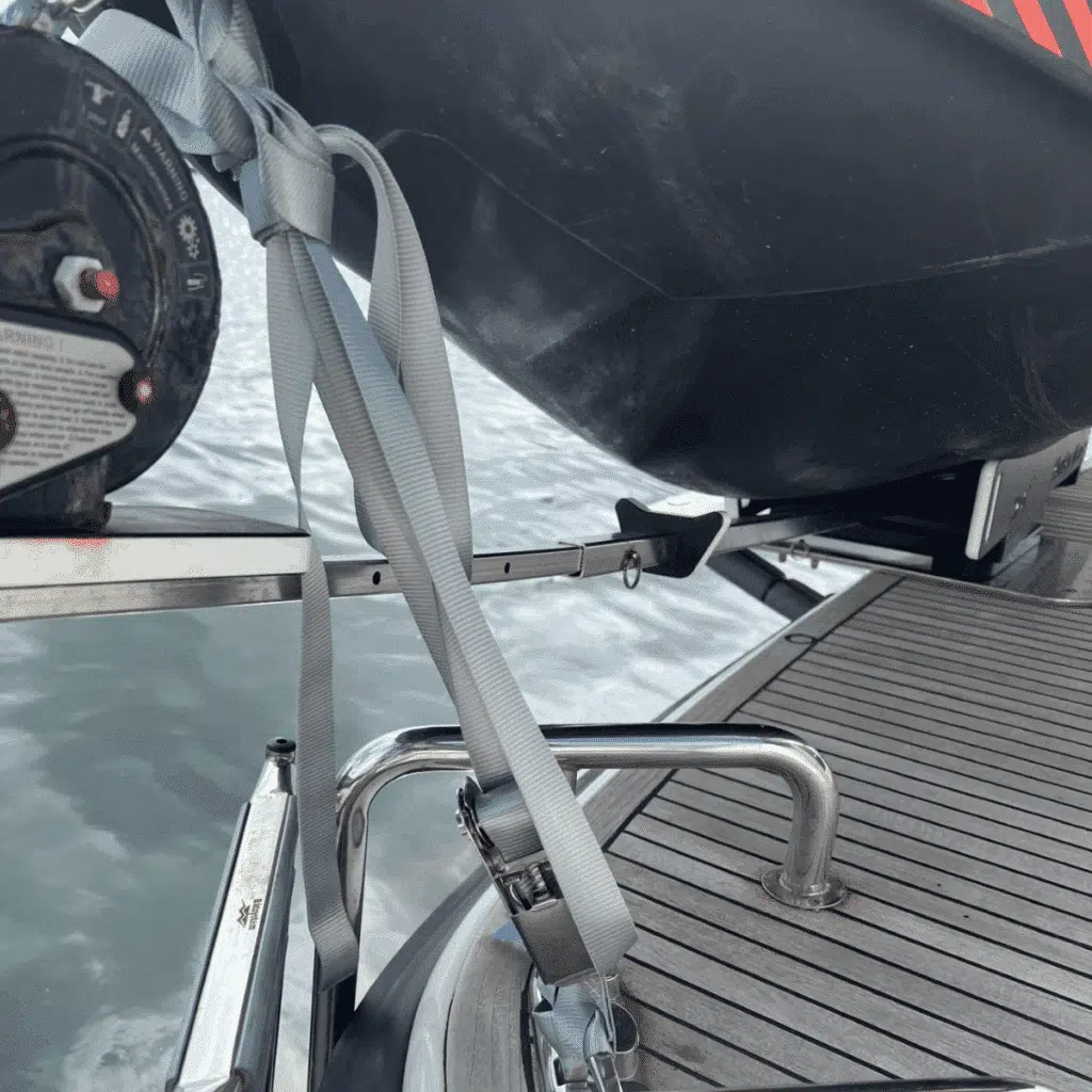 Tension strap with stainless steel winch environmental image PolyRopes Tension strap with stainless steel winch environmental image PolyRopes
