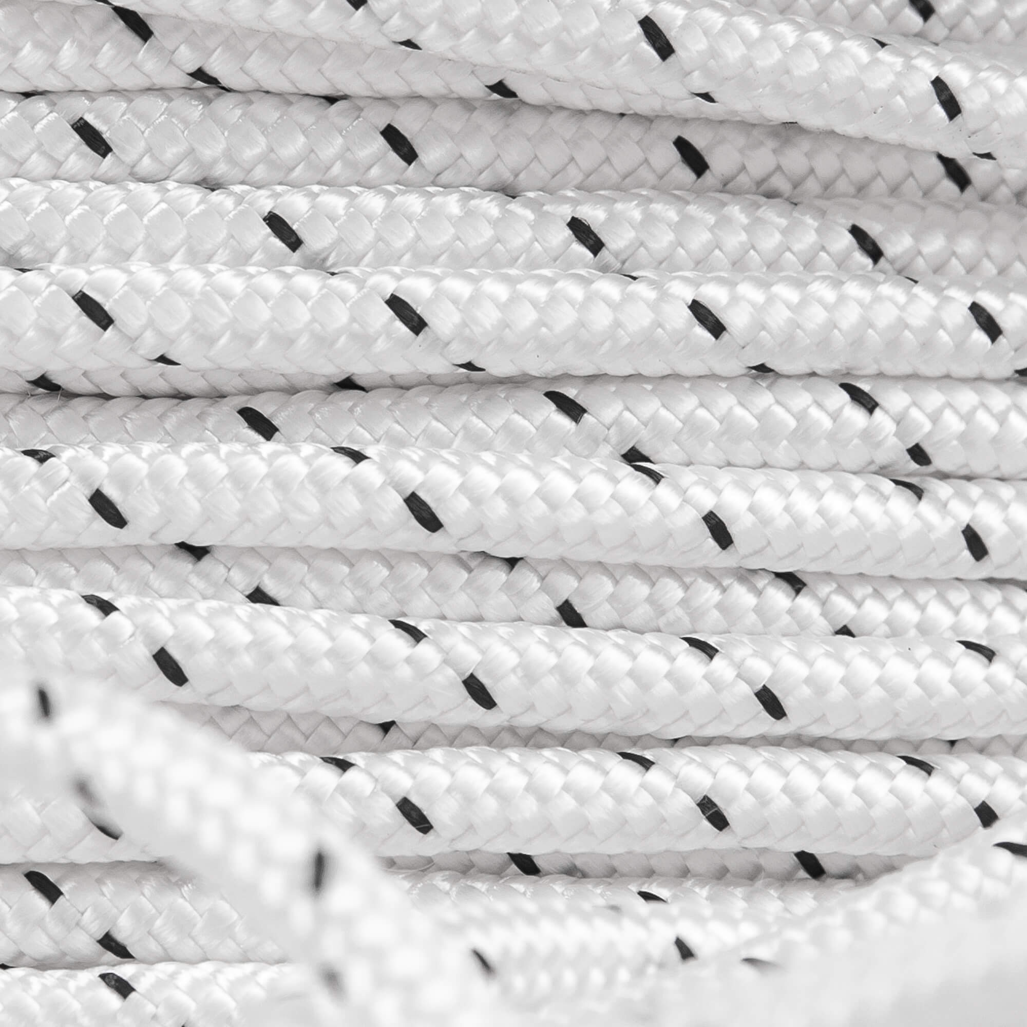 Startsnöre på spole vit detaljbild PolyRopes