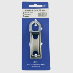 Talja Block med enkelt nylonhjul 12mm