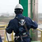 DBI-SALA säkerhetssele ExoFit NEX med positioneringsbälte, miljöbild