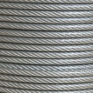Plastic coated wire