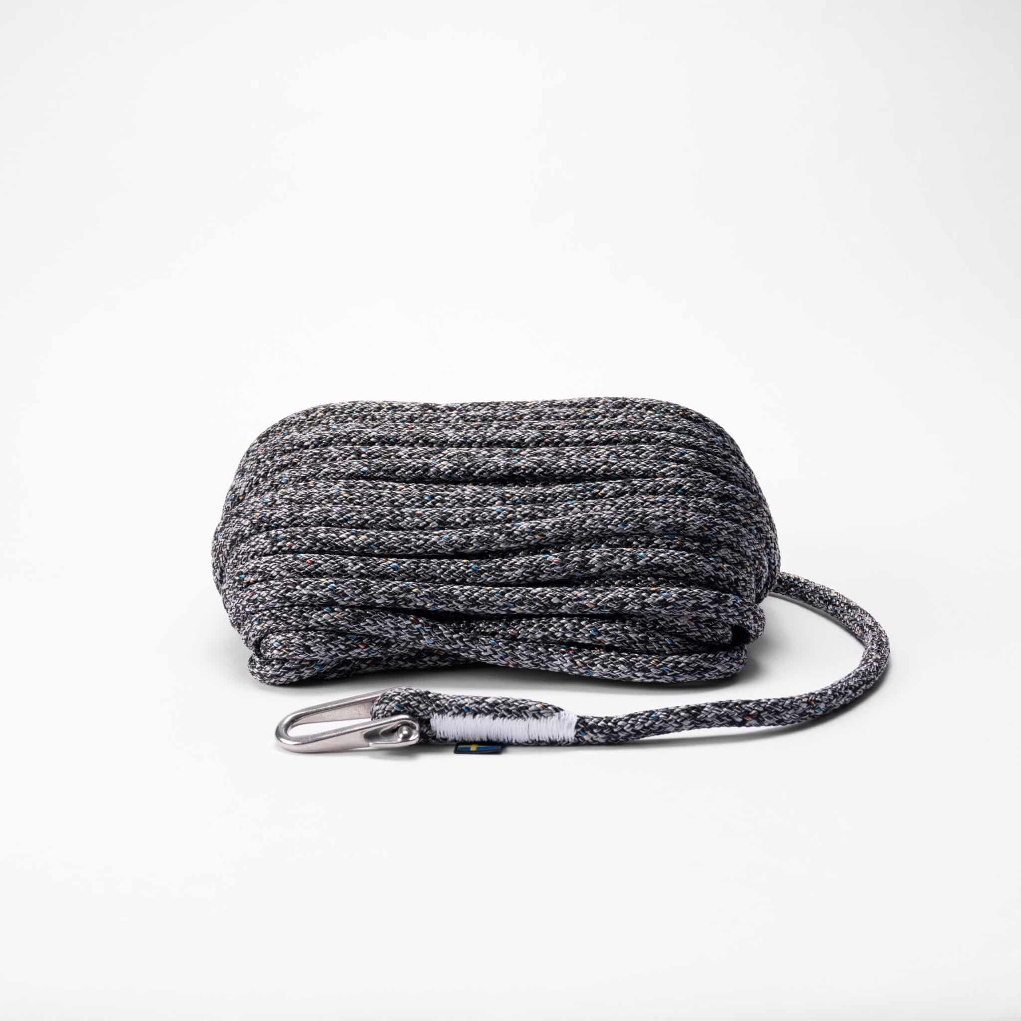 poly-ropes-fallina-proline-grå-svart-2 Halyard PROline in ready-made length - Image 1